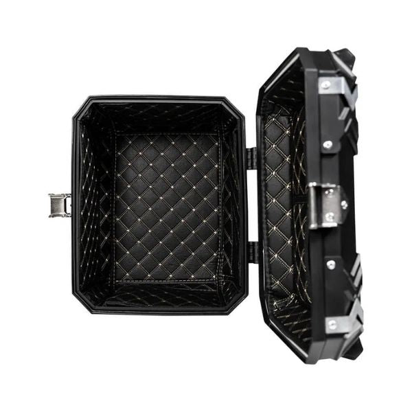 Baú Traseiro GP Tech 45L ABS Preto Motocicleta Case IP68 Antifurto