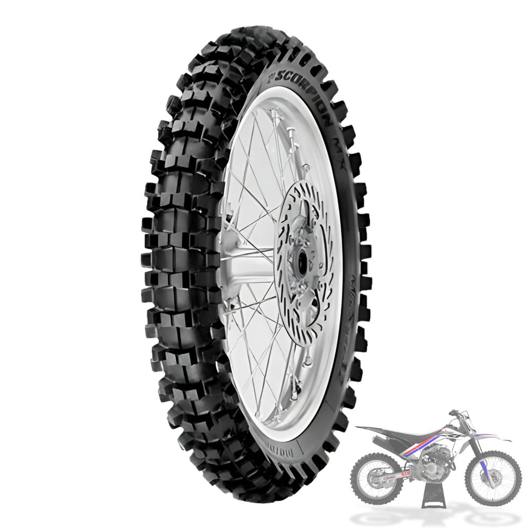 PNEU PIRELLI TRASEIRO SCORPION MX 120/90-19 NHS 66M SCX TXR