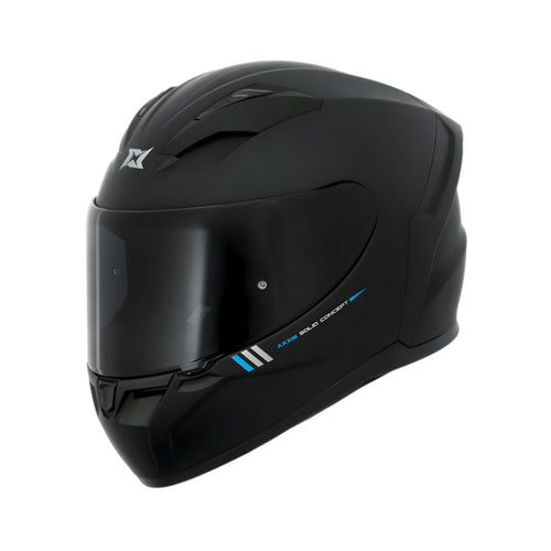 CAPACETE AXXIS SEGMENT SOLID A1  BLACK MATE