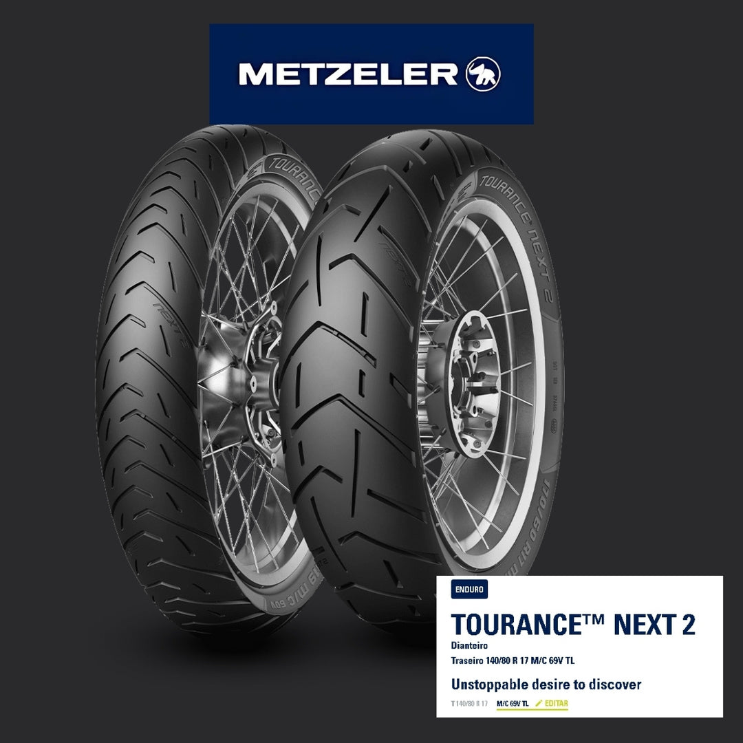 PNEU TRASEIRO 140/80-17 TOURANCE NEXT II (69V) TL METZELER