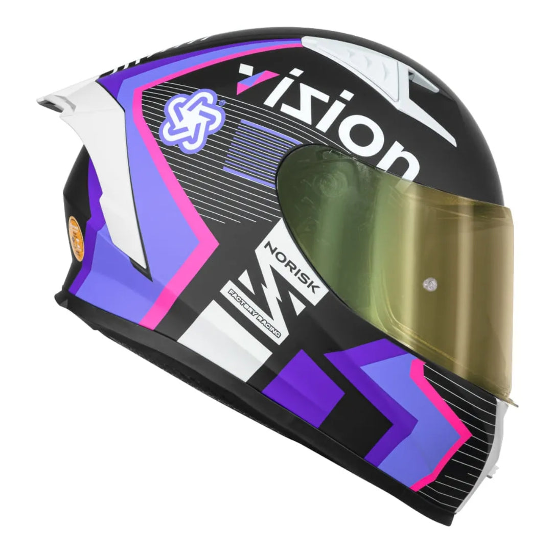 NORISK CAPACETE FLOW VIZION PURPLE ROXO