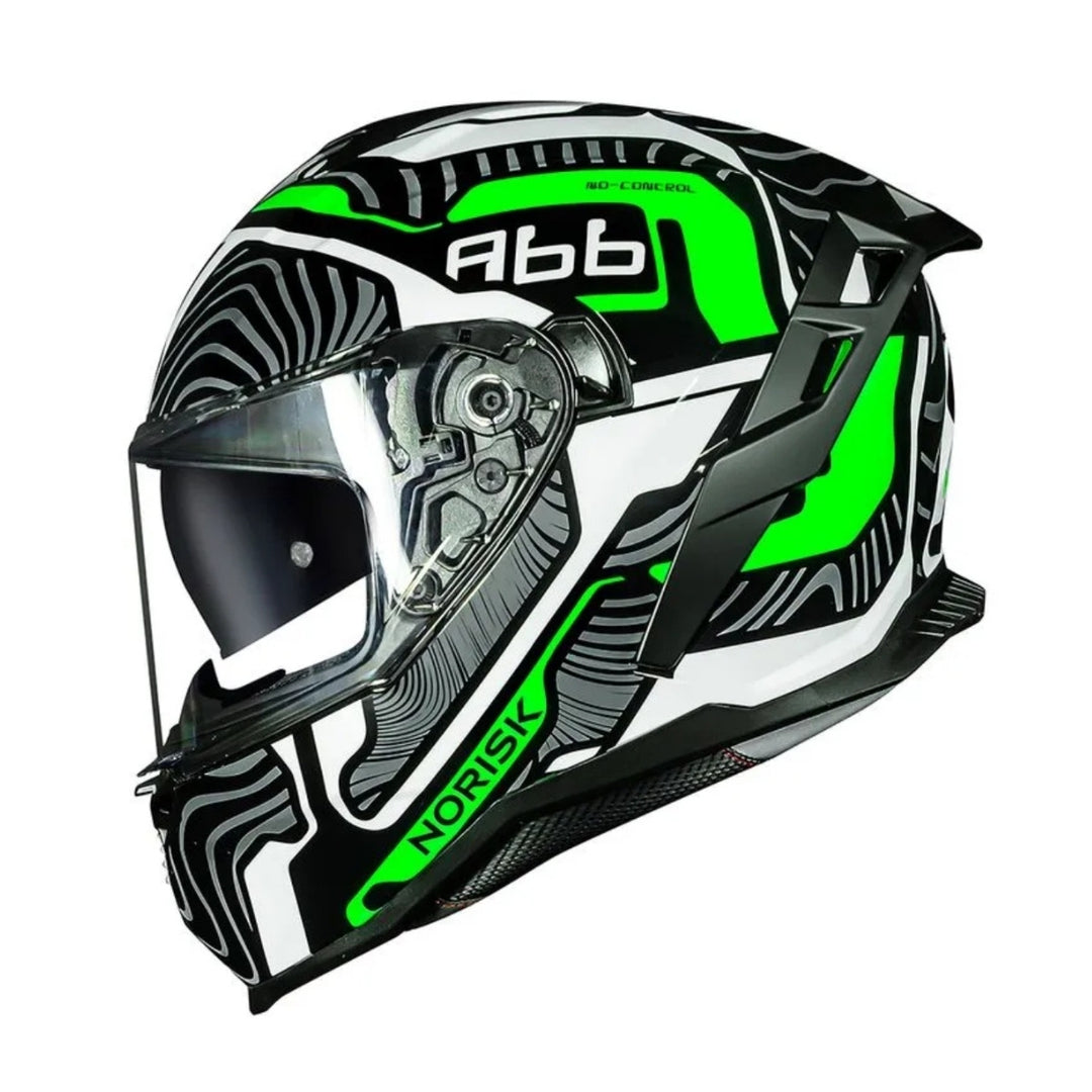 NORISK CAPACETE STRADA II FUSION WHT/BLK/GRE