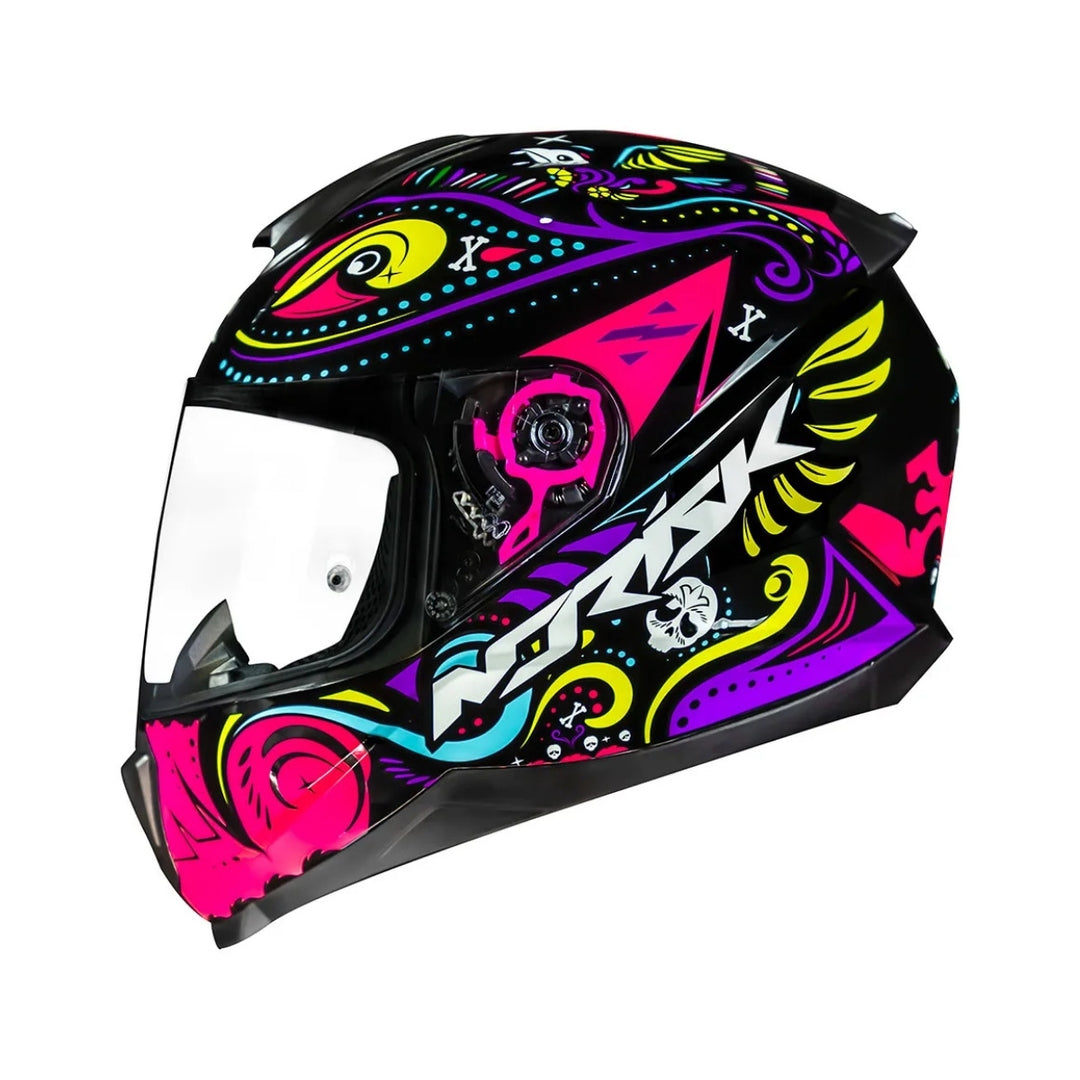 CAPACETE NORISK RAZOR CIRCUS BLACK/PINK