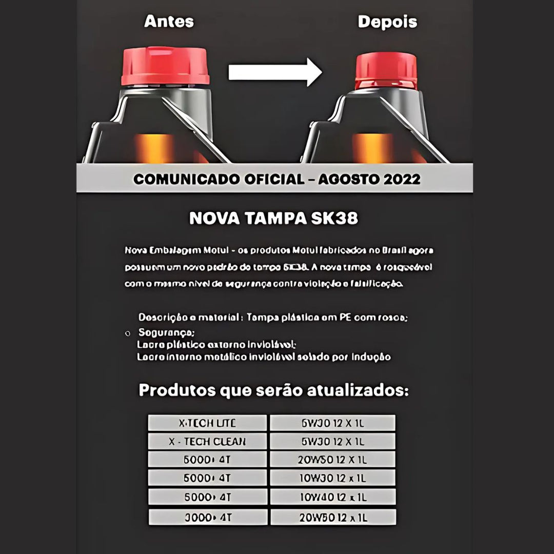 OLEO DE MOTOR  MOTUL 4 TEMPOS 15W50 5100 531 SEMISSINTÉTICO