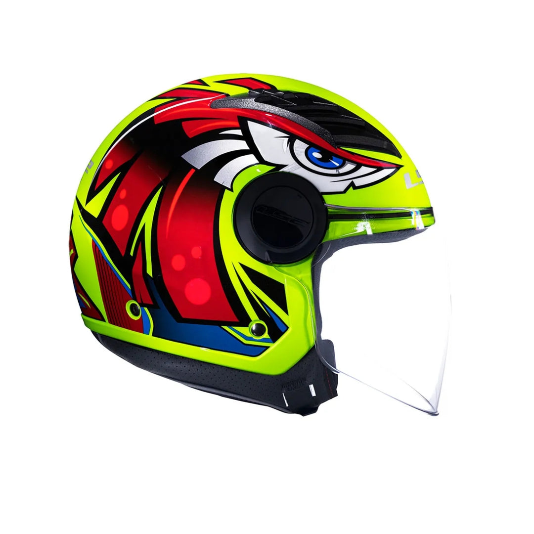 CAPACETE LS2 ABERTO AIRFLOW TRIBAL AMARELO YELLOW 61XL