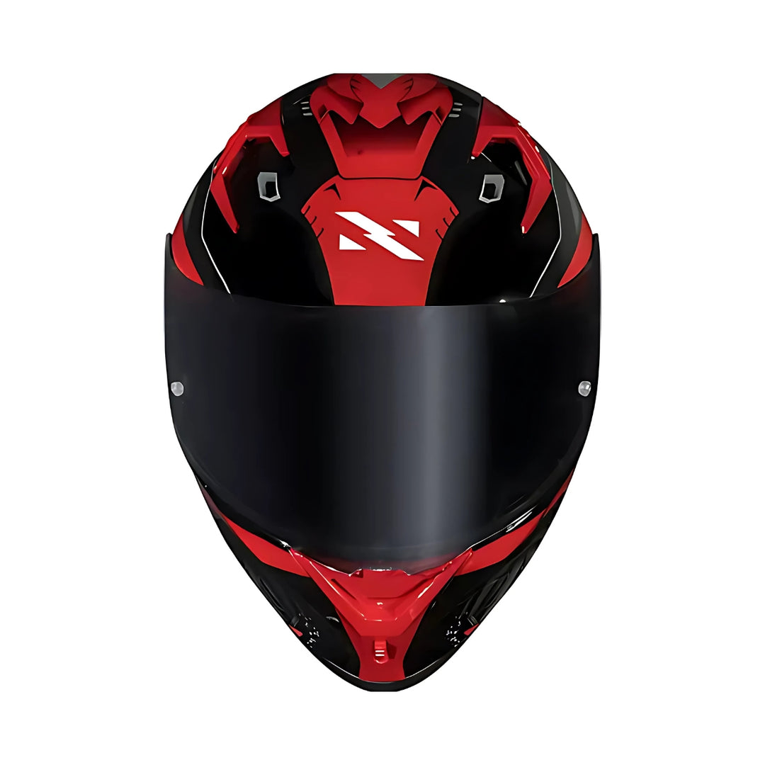 NORISK CAPACETE FLOW ROBOT PRETO E VERMELHO COM SPOILER