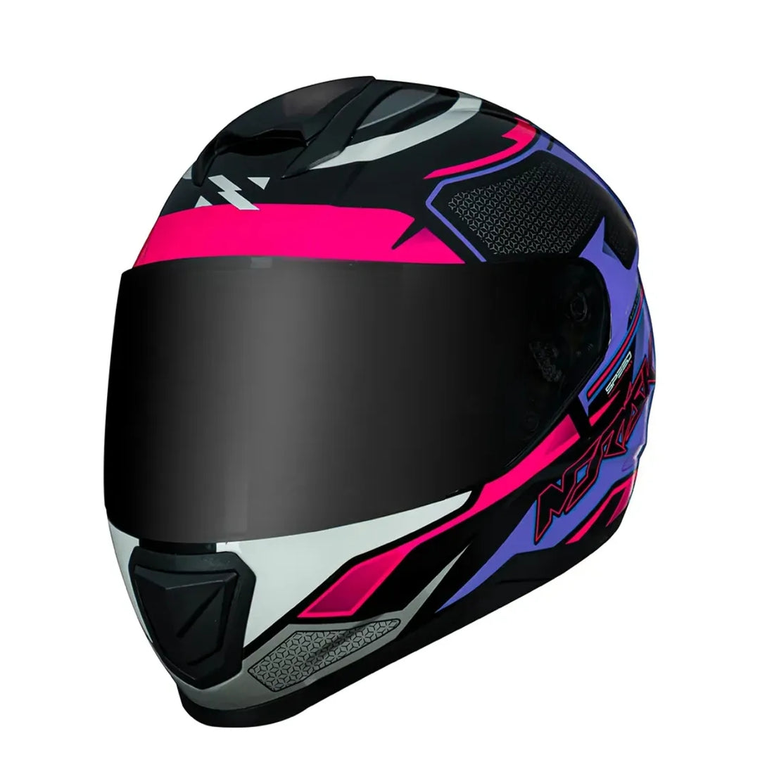 NORISK FAB CAPACETE RAZOR SPEEDMAX BLACK/PINK ROXO COM ROSA