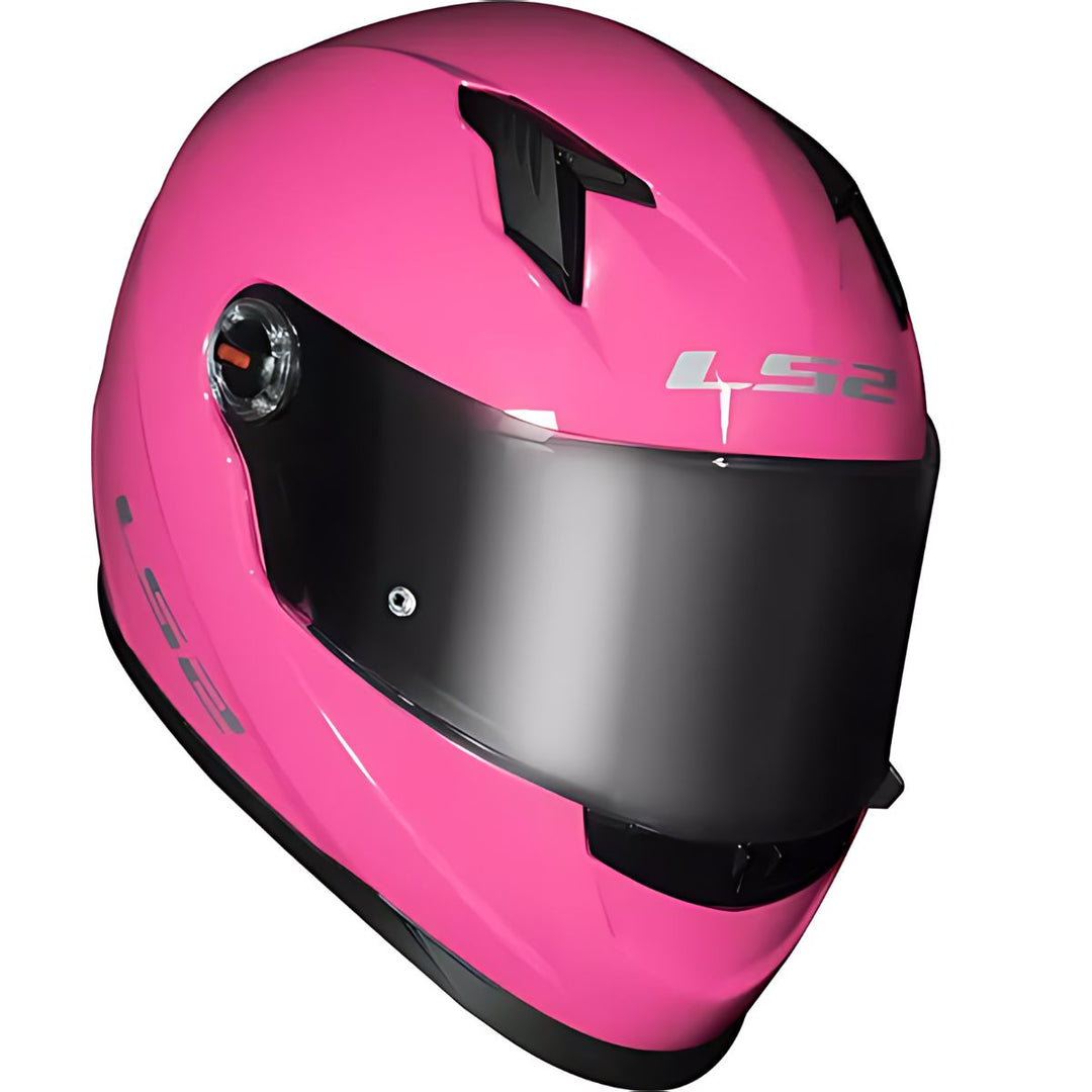 CAPACETE LS2 FF358 MONOCOLOR PINK ROSA BRILHANTE