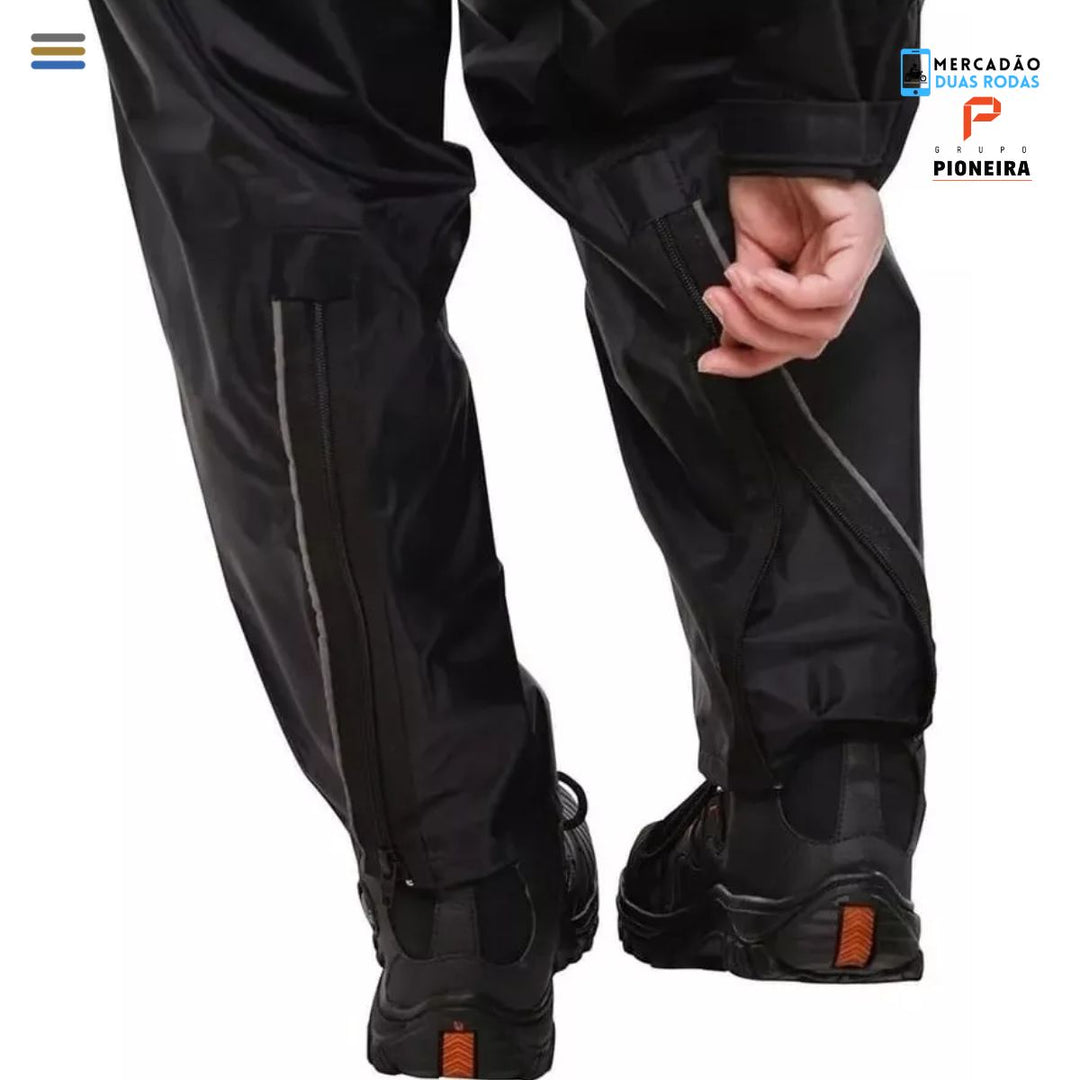 CONJUNTO CAPA DE CHUVA PIONEIRA STORM NYLON MASCULINO IMPERM
