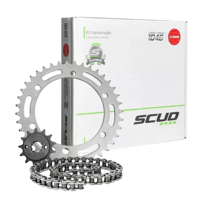 KIT RELAÇÃO SCUD XRE300 COM RETENTOR TRANSMISSÃO