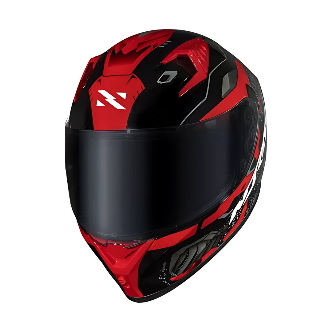 NORISK CAPACETE FLOW ROBOT PRETO E VERMELHO COM SPOILER