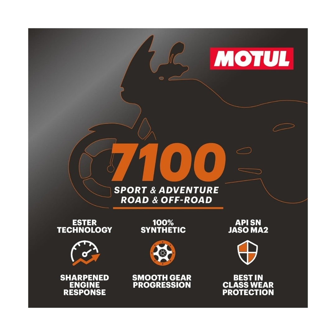 OLEO DE MOTOR SINTETICO 7100 5W40 4T 1X4L - MOTUL (104087)