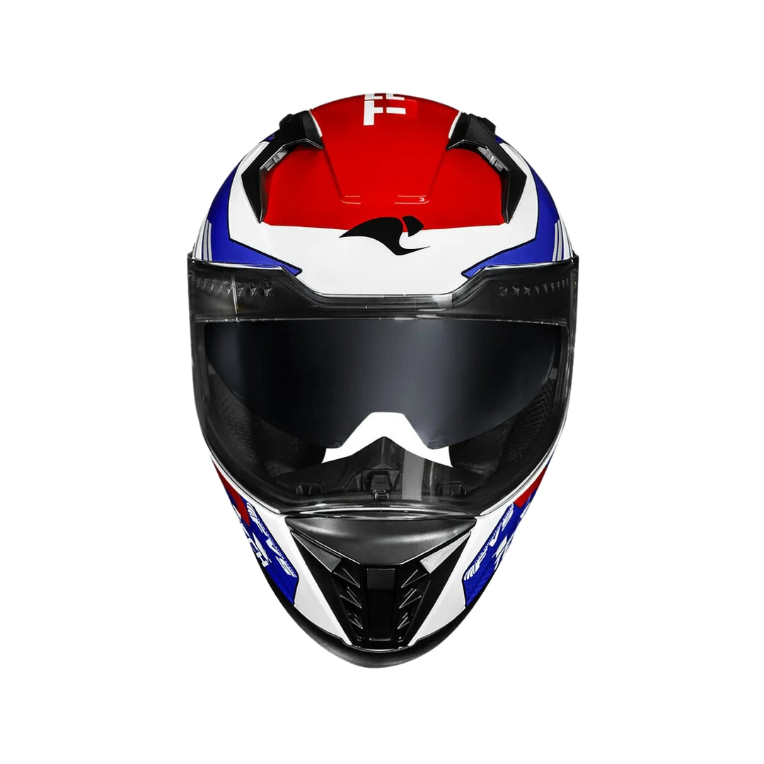 CAPACETE RACE TECH VOLT TRACK WHT/BLUE
