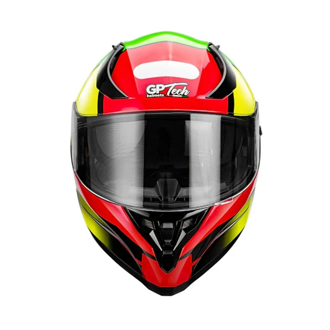 CAPACETE GP TECH ULTRA SV FLAG VERMELHO/AMARELO/VERDE