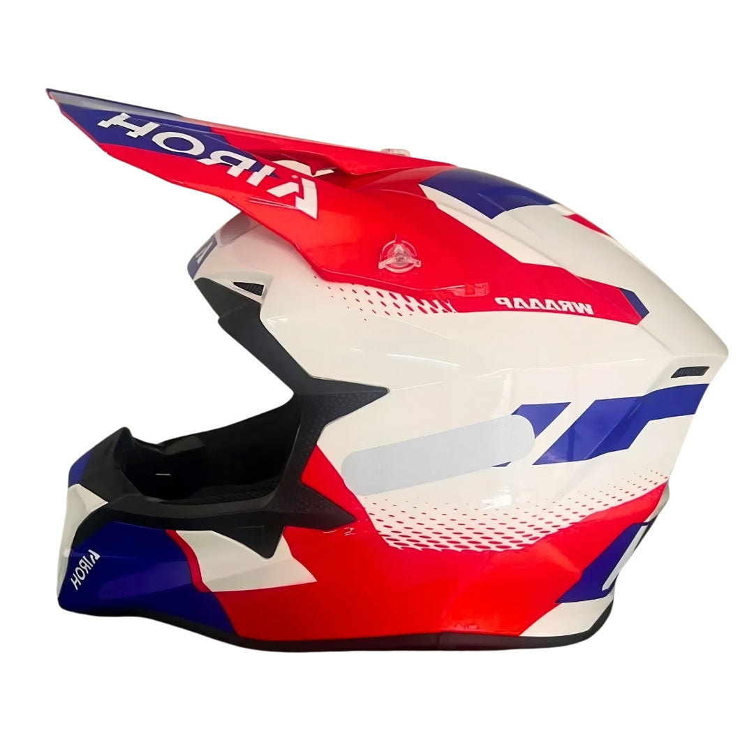 CAPACETE AIROH WRAAAP VISION RED/BLUE GLOSS