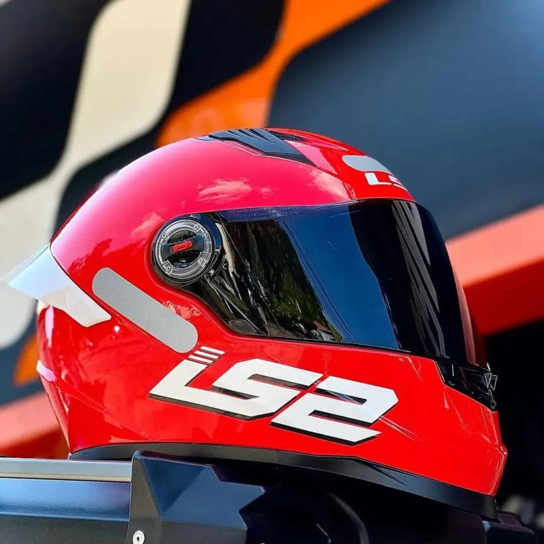 LS2 CAPACETE FF358 S MONOCOLOR BRIGHT RED VERMELHO