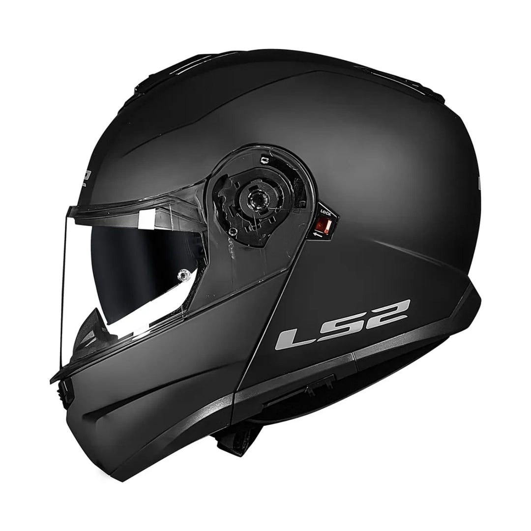 CAPACETE LS2 STROBEII FF908 ARTICULADO MONOCOLOR MATTE BLACK