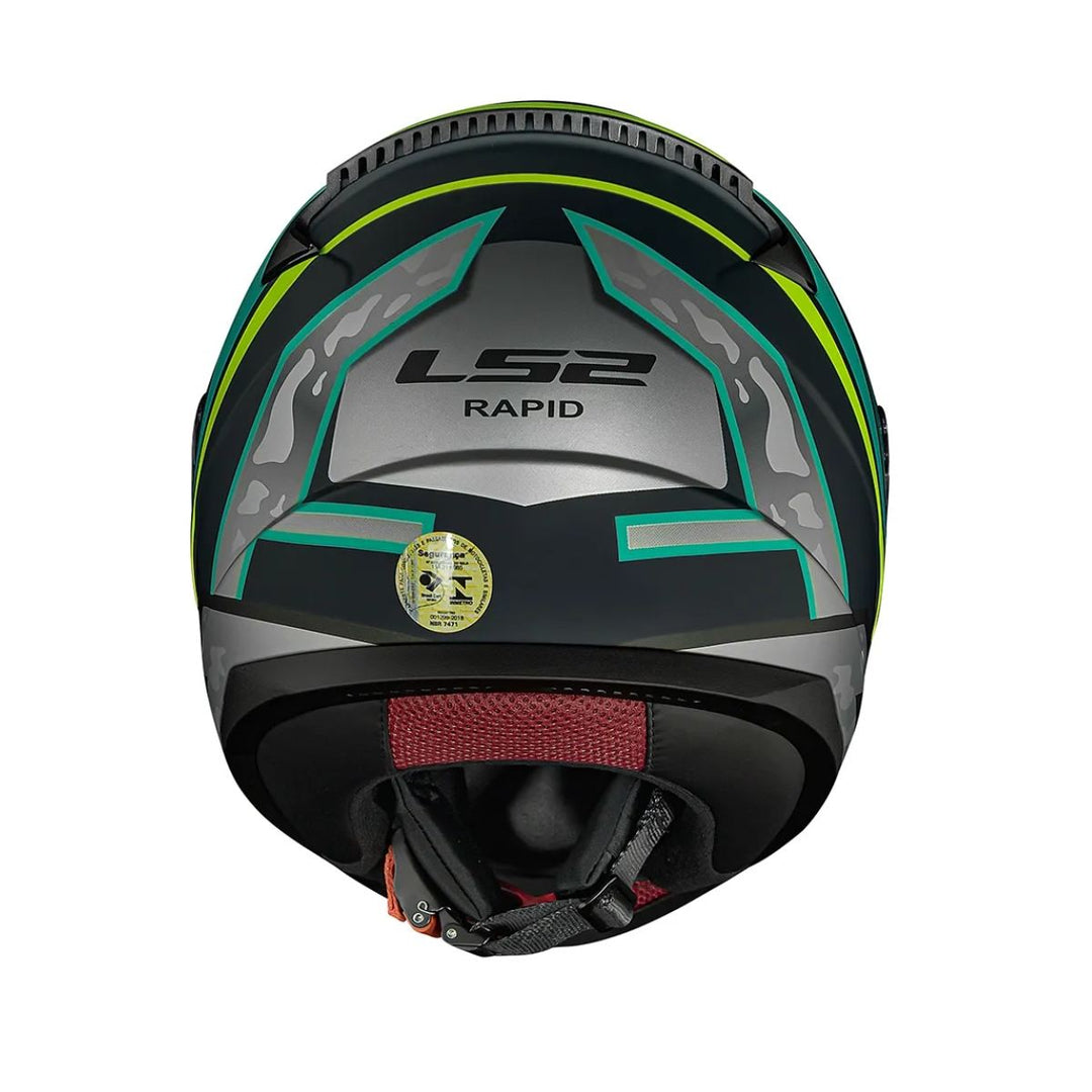 CAPACETE LS2 RAPID UFO VERDE  AMARELO GREENYELLOW 60L