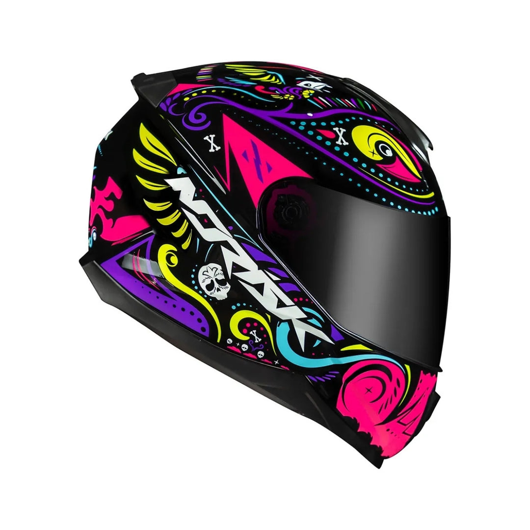 CAPACETE NORISK RAZOR CIRCUS BLACK/PINK