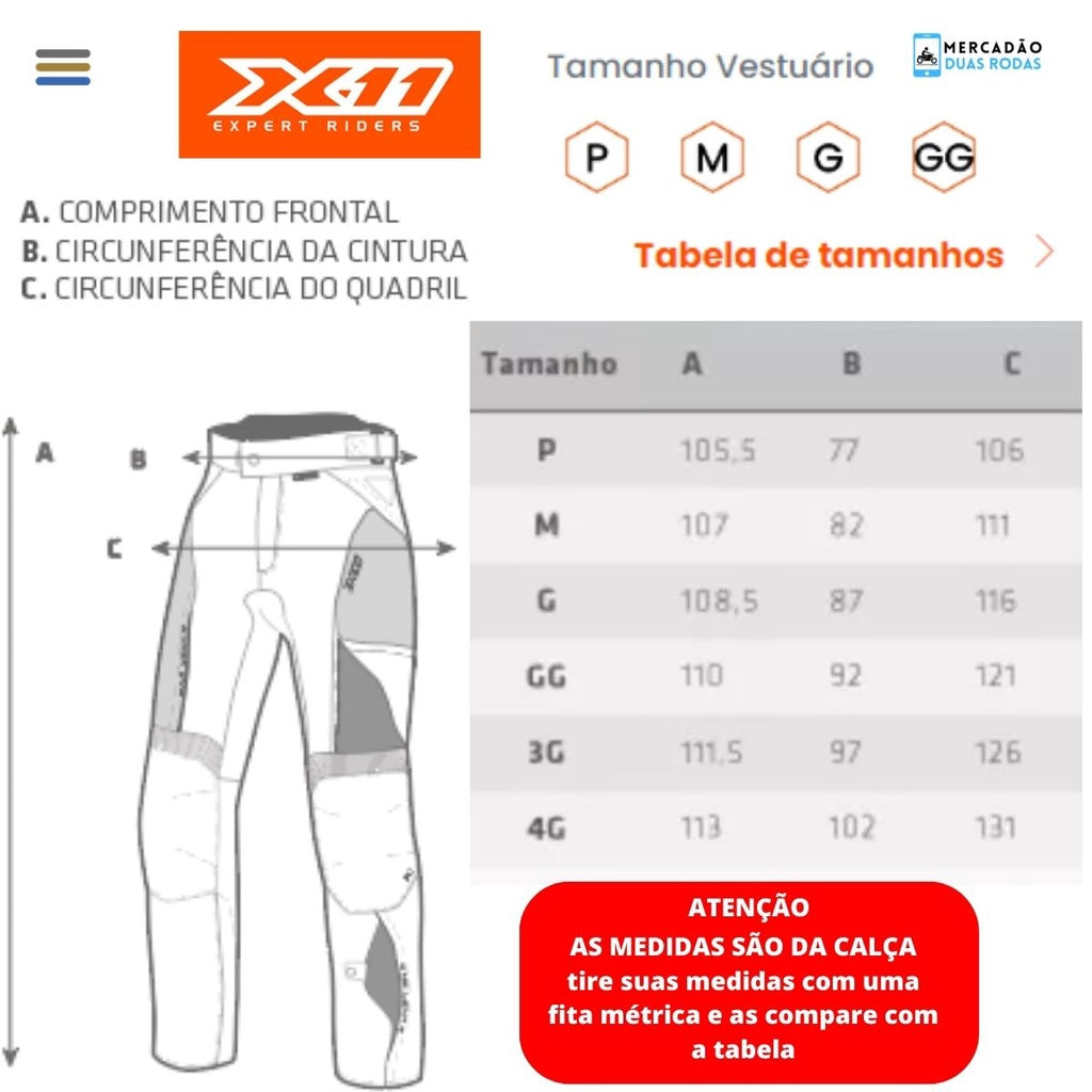 CALCA X11 VERSA FEMININA MOTOCICLISTA CASUAL REFORCADA FORRO