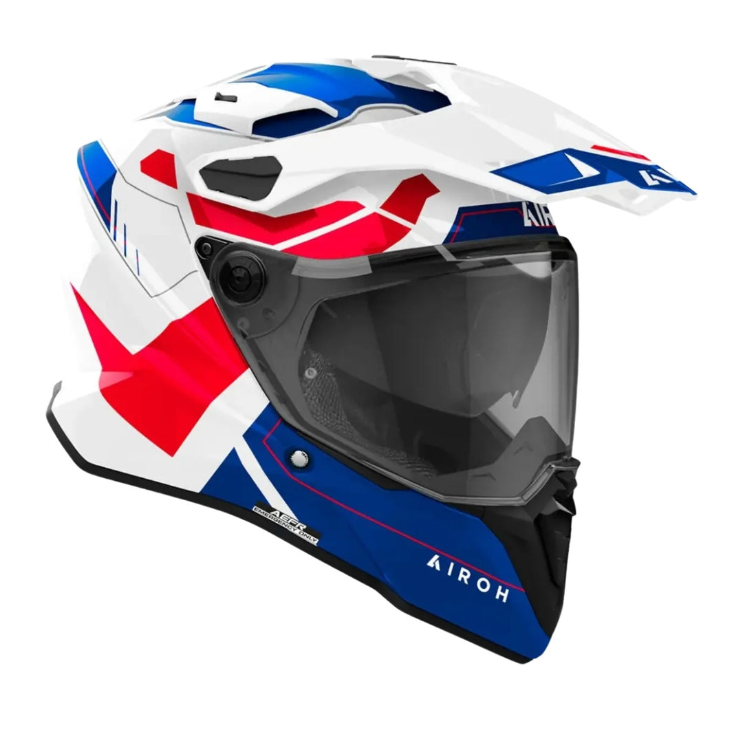 CAPACETE AIROH COMMANDER 2 REVEAL BLUE/RED
