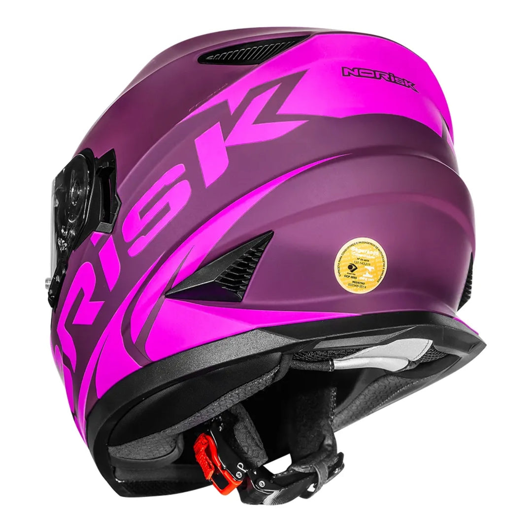 NORISK CAPACETE FF302 SOUL II MANTY MATTE PURPLE/PINK ROXO