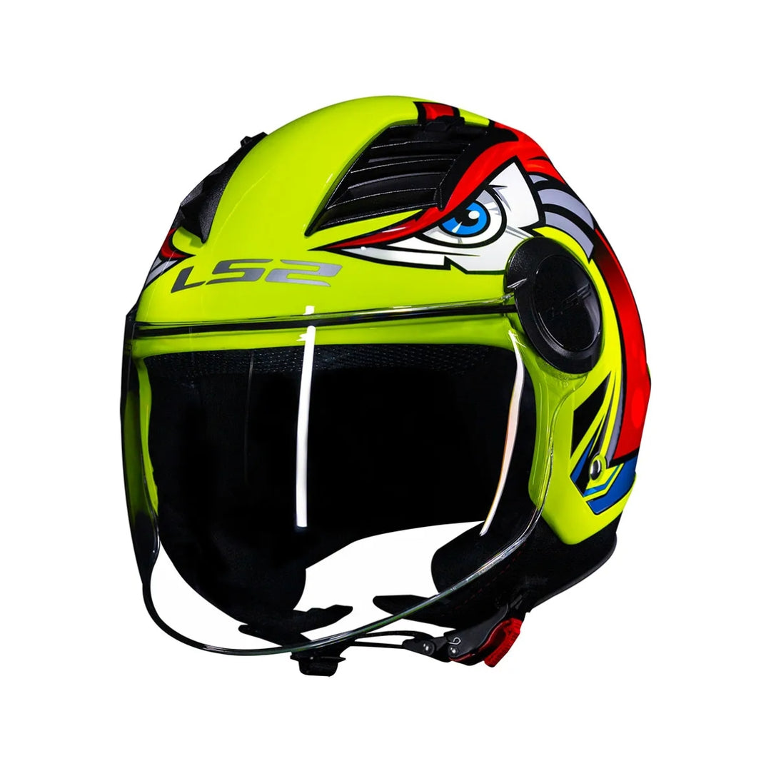 CAPACETE LS2 ABERTO AIRFLOW TRIBAL AMARELO YELLOW 61XL