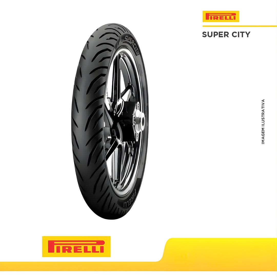 Pneu Moto Pirelli Aro 14 Super City 80/100-14 49l Tt Tras