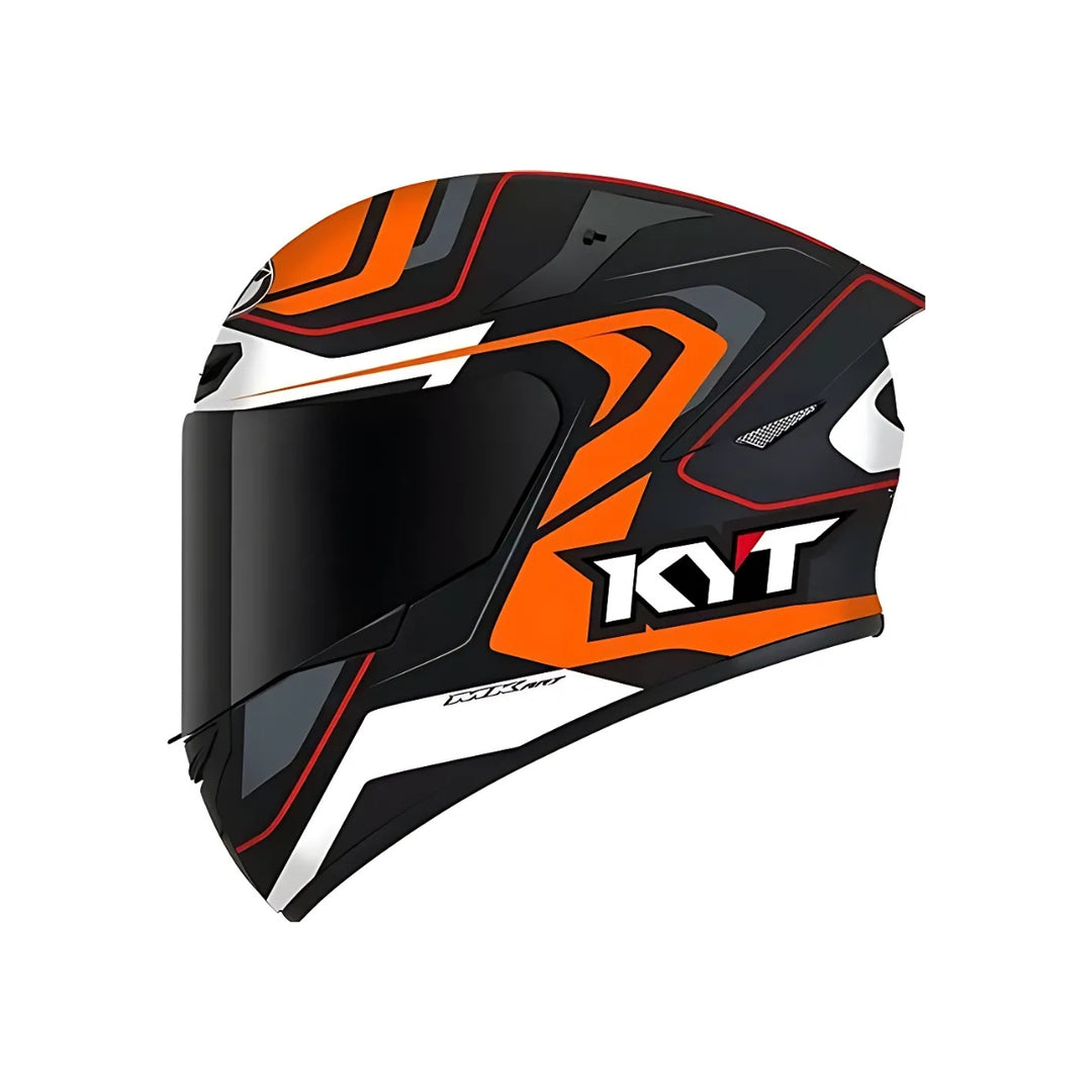 CAPACETE KYT TT COURSE OVERTECH BLACK-ORANGE
