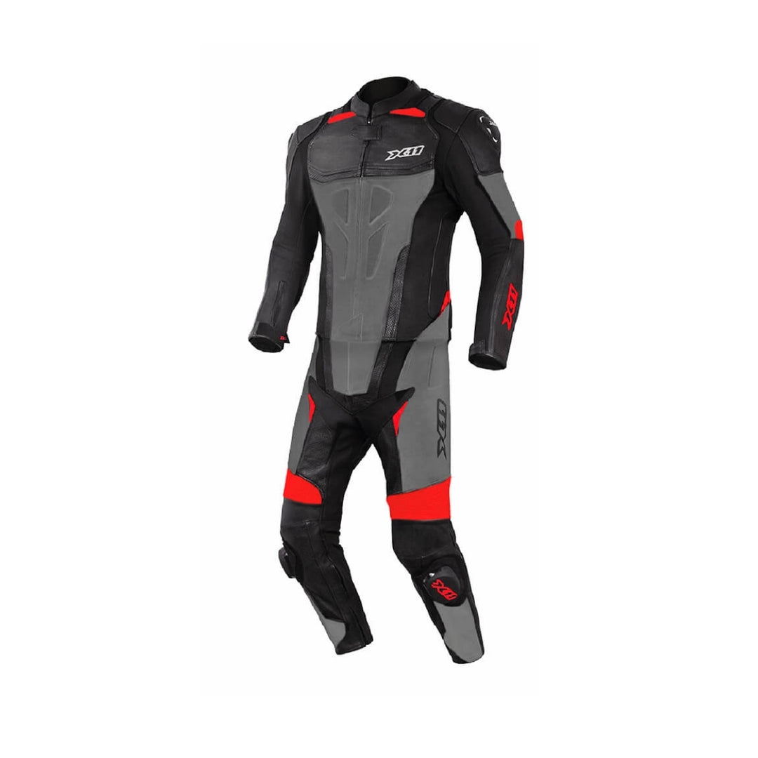 MACACAO X11 MOTOCICLISTA SPEED 2 PECAS CINZA/VERMELHO
