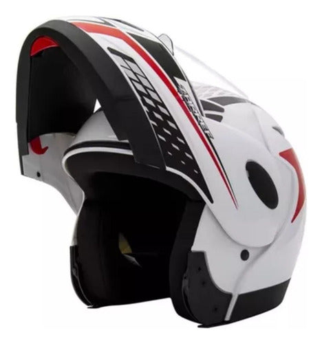 CAPACETE TAURUS ZARREF RETRATIL ESCAMOTEAVEL ROBOCOP ABERTO