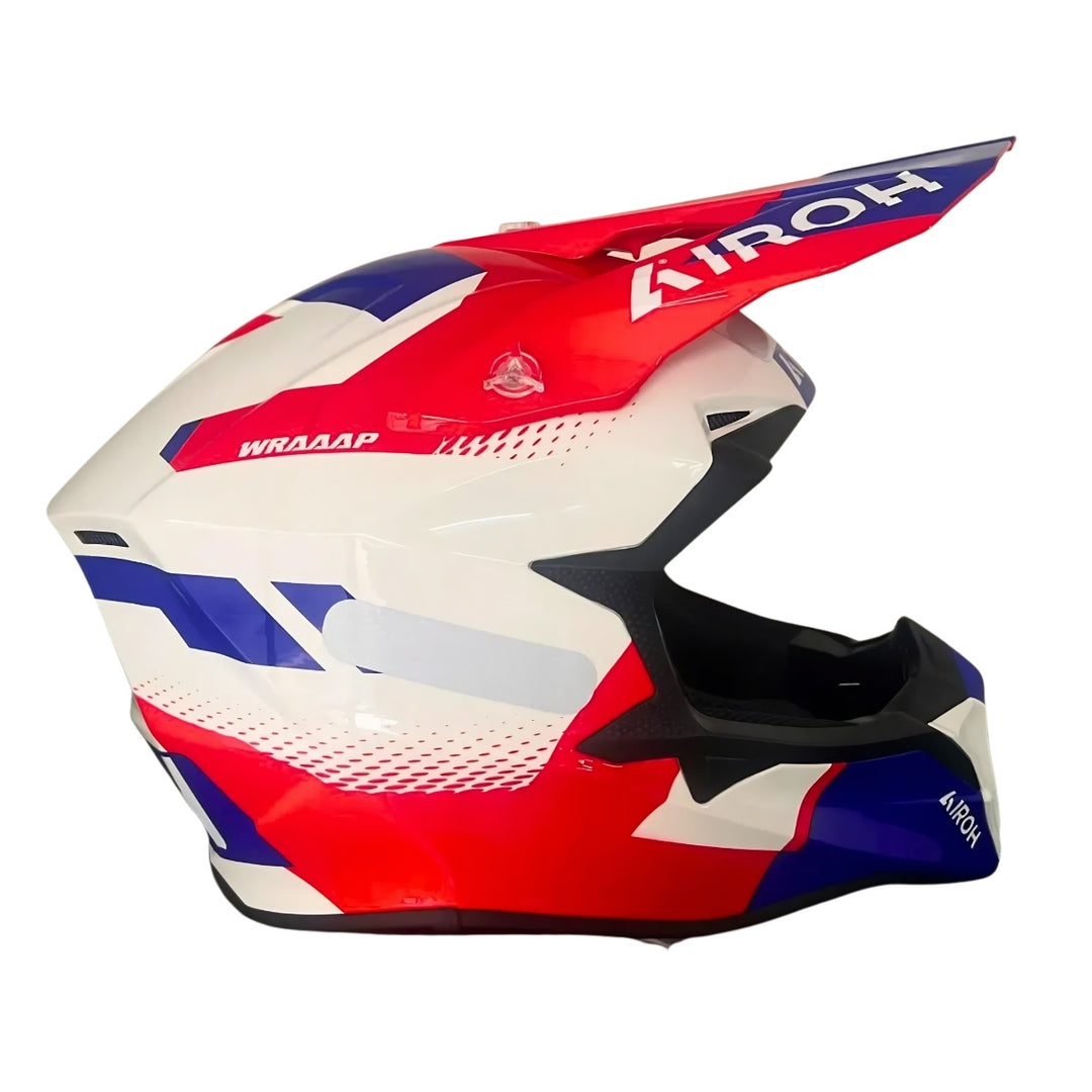 CAPACETE AIROH WRAAAP VISION RED/BLUE GLOSS
