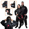 CONJUNTO CAPA DE CHUVA PIONEIRA PVC GOLA FEMININO