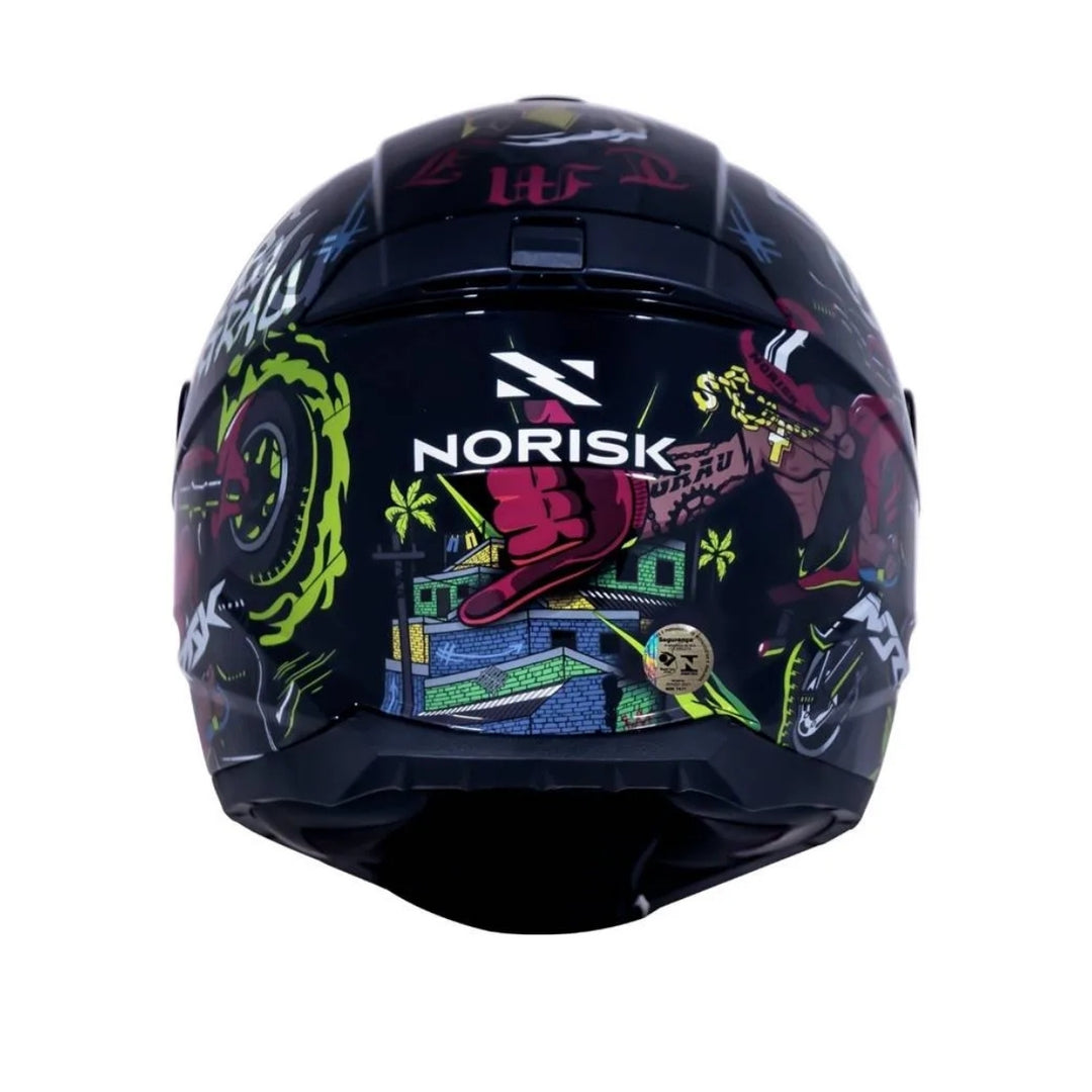 CAPACETE NORISK RAZOR DO GRAU BLACK