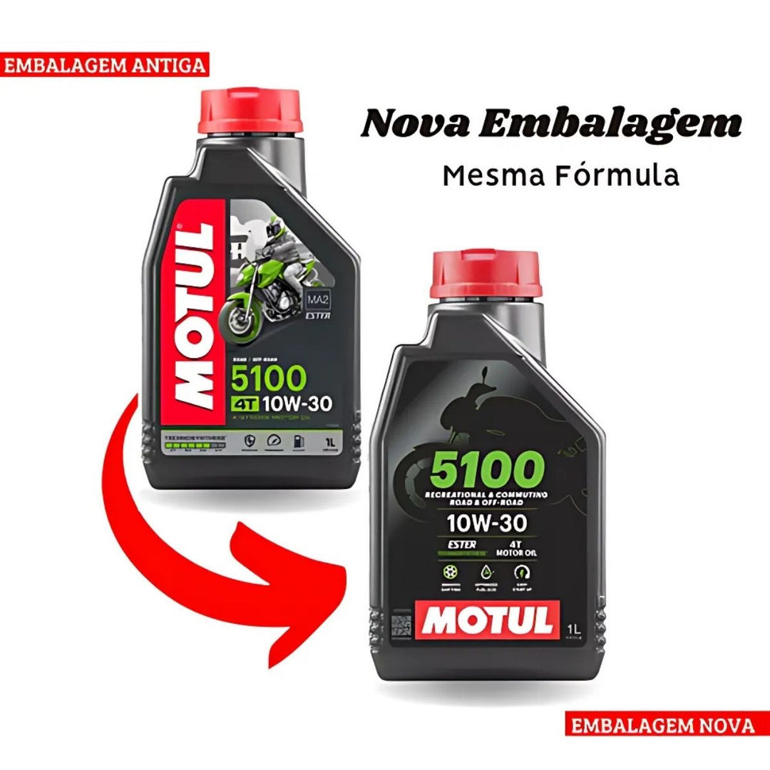 OLEO DE MOTOR MOTUL SEMISINTETICO 5100 10W-30 1L ORIGINAL