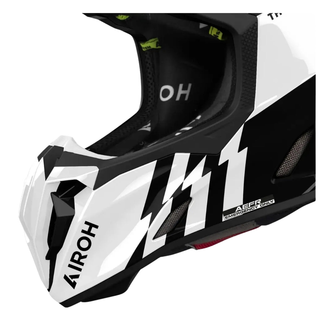 CAPACETE AIROH TWIST3 THUNDER BLACK/WHI