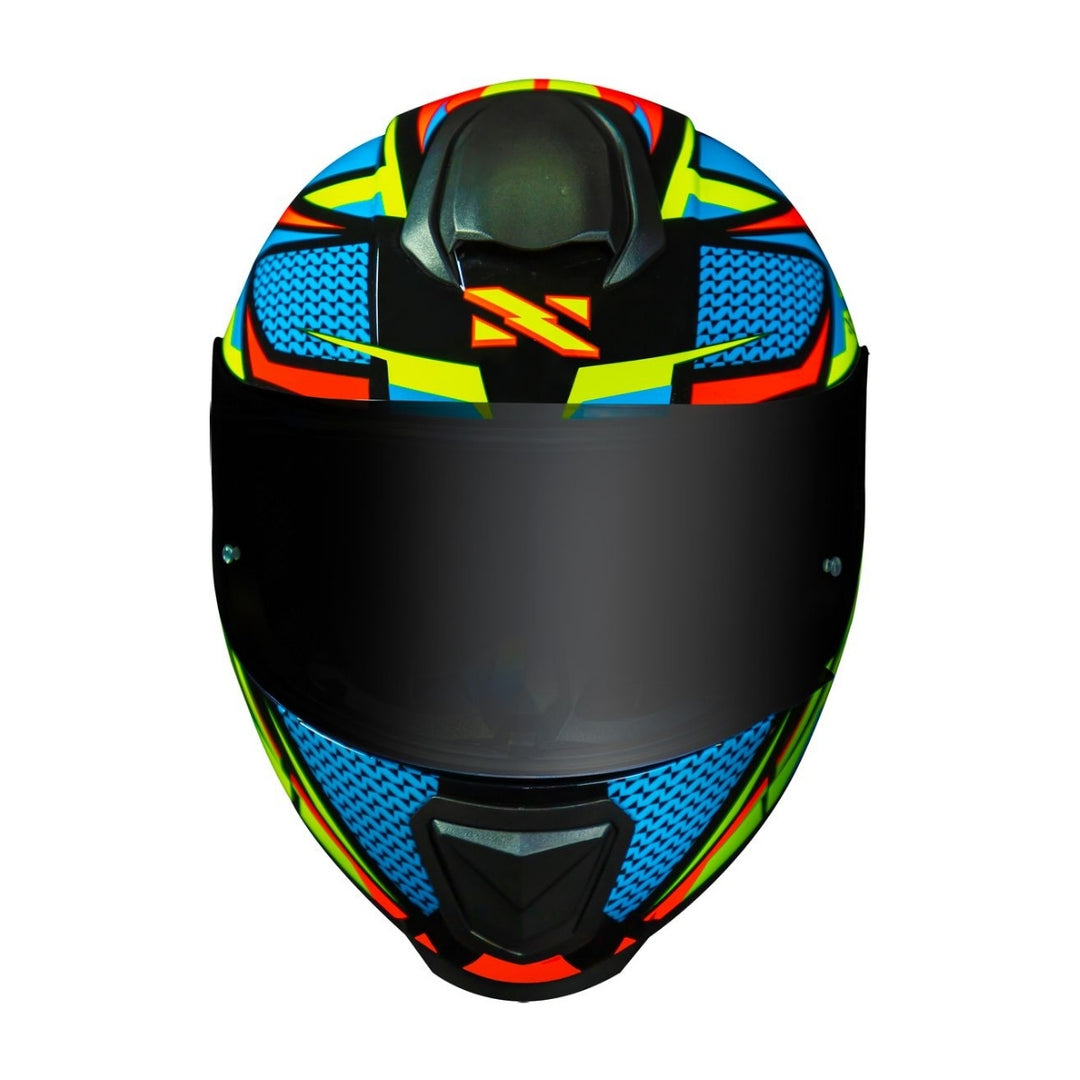 Capacete Norisk Razor Sharp Verde Azul vermelho colorido