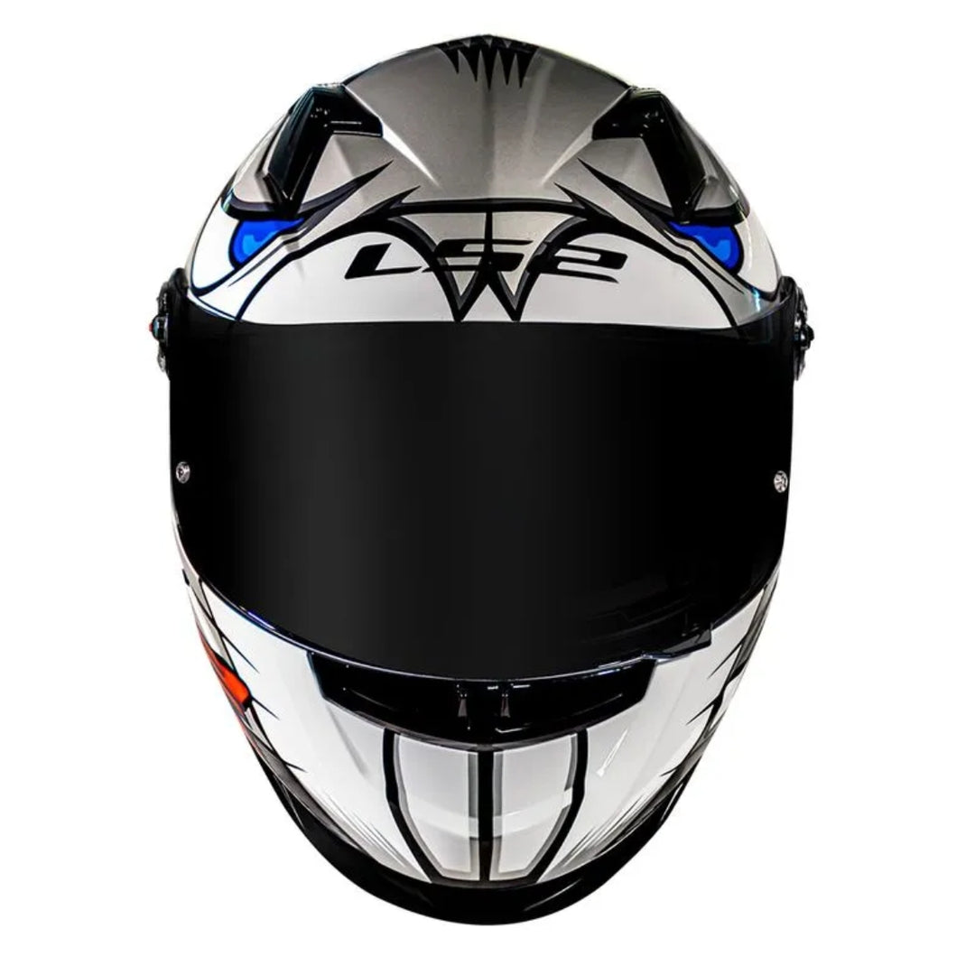 CAPACETE LS2 FF358 ALEX BARROS REPLICA SILVER