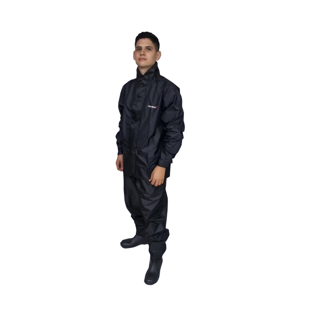 CONJUNTO IMPERMEÁVEL PIONEIRA NYLON URBAN MASCULINO PRETO