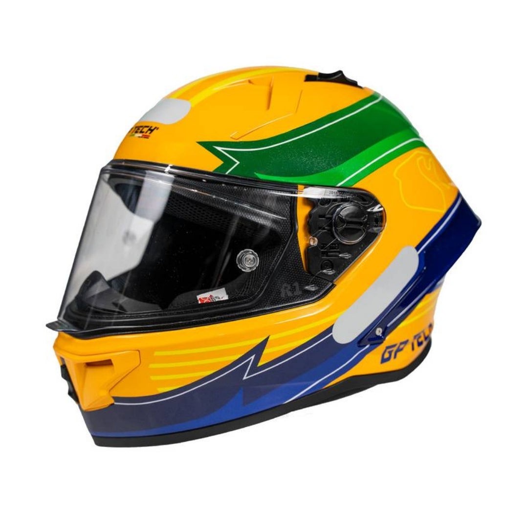 CAPACETE GP TECH PILOT GP BRAZIL AMARELO