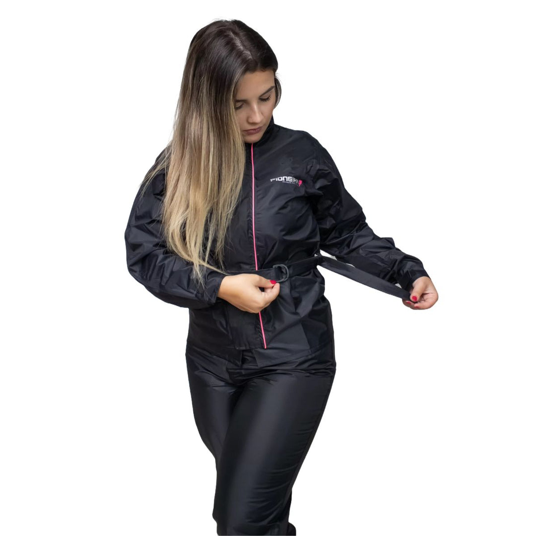 CONJUNTO CAPA DE CHUVA PIONEIRA STORM NYLON FEMININO EG / XG/EGG/XGG