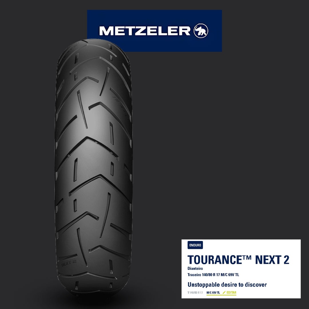 PNEU TRASEIRO 140/80-17 TOURANCE NEXT II (69V) TL METZELER