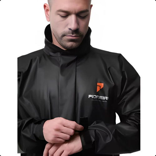 CAPA DE CHUVA MOTO IMPERMEAVEL PIONEIRA PVC GOLA MASCULINO