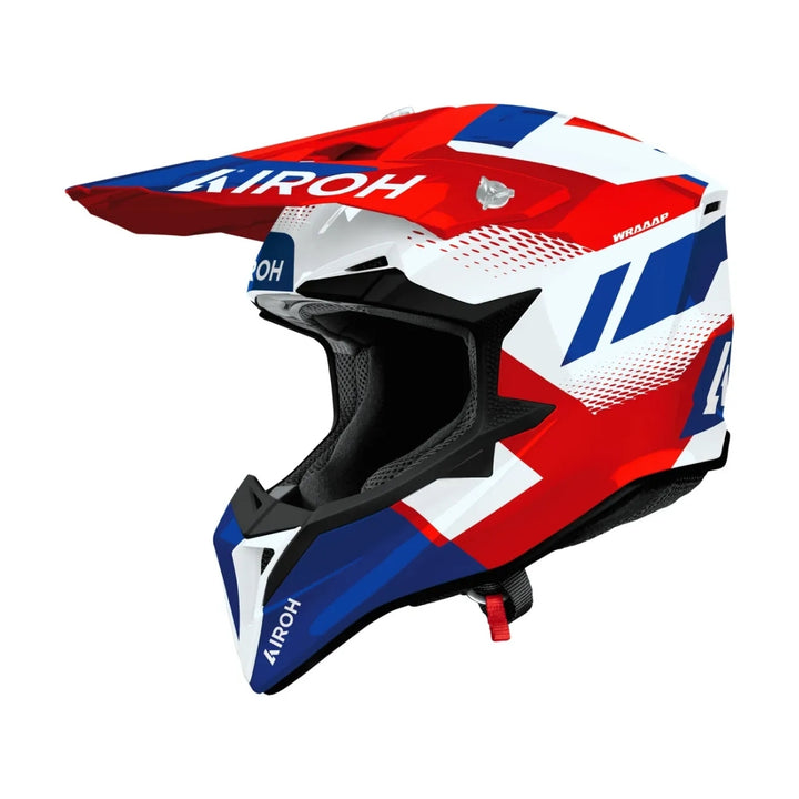 CAPACETE AIROH WRAAAP VISION RED/BLUE GLOSS