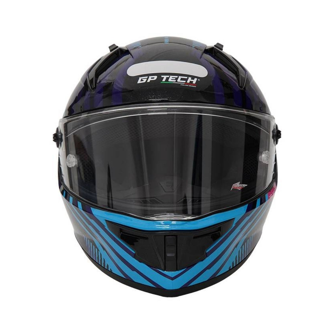 CAPACETE FECHADO GP TECH PILOT VELOCITA AZUL/ROSA