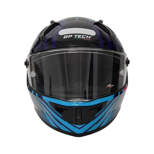CAPACETE FECHADO GP TECH PILOT VELOCITA AZUL/ROSA