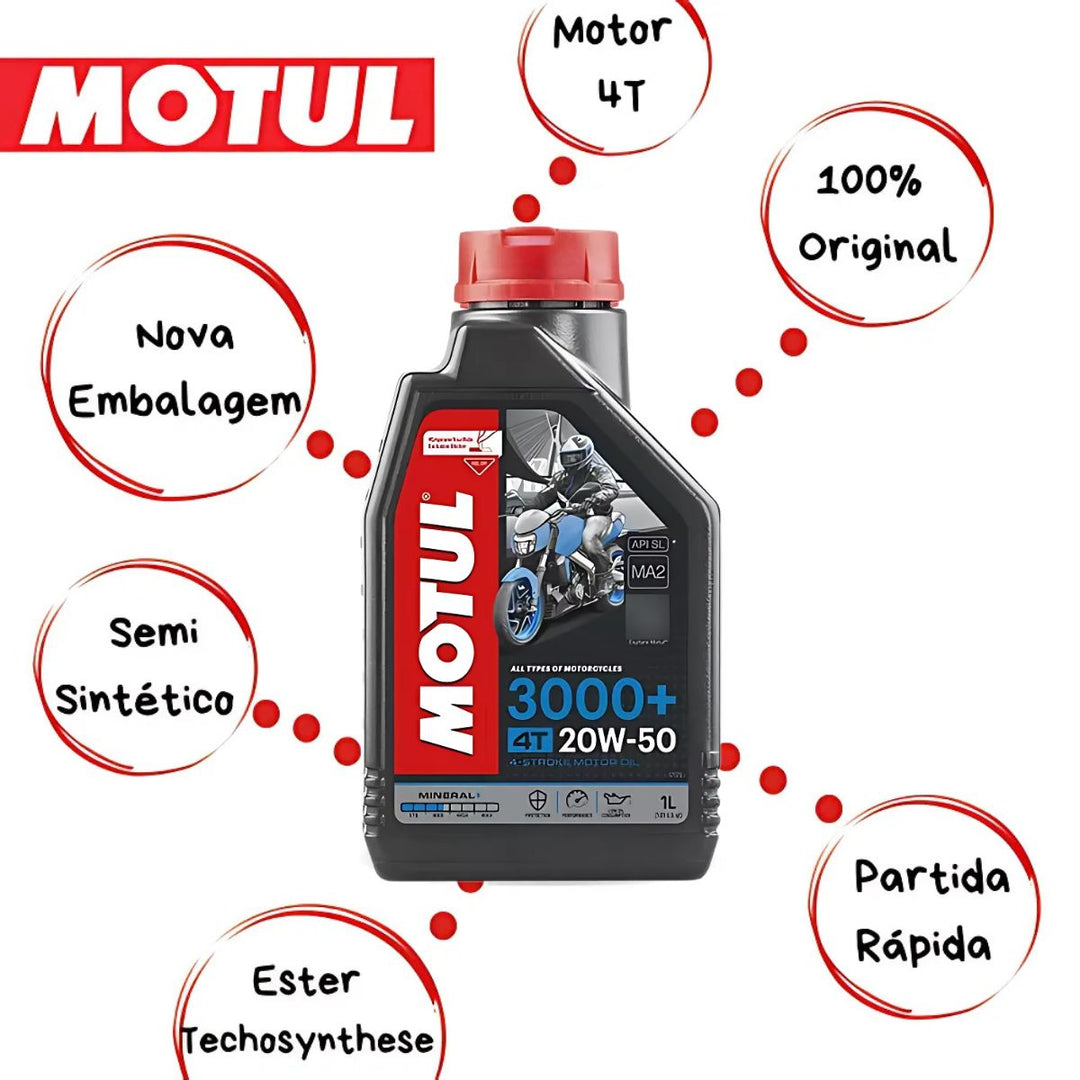 OLEO DE MOTOR 4 TEMPOS MOTUL 20W50 3000 1215