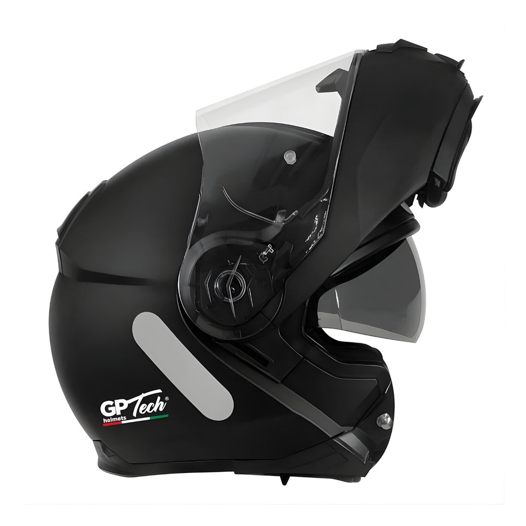 CAPACETE GP TECH A118 SV MONO ARTICULADO FOSCO PRETO