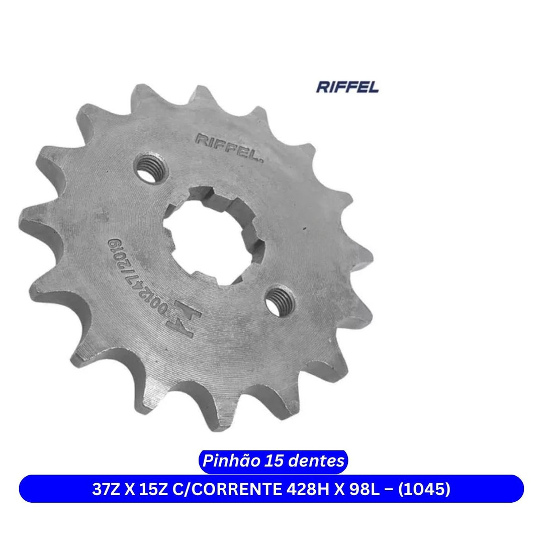 KIT RELAÇÃO TRANSMISSÃO RIFFEL TITANIUM CRYPTON 98/04 61234