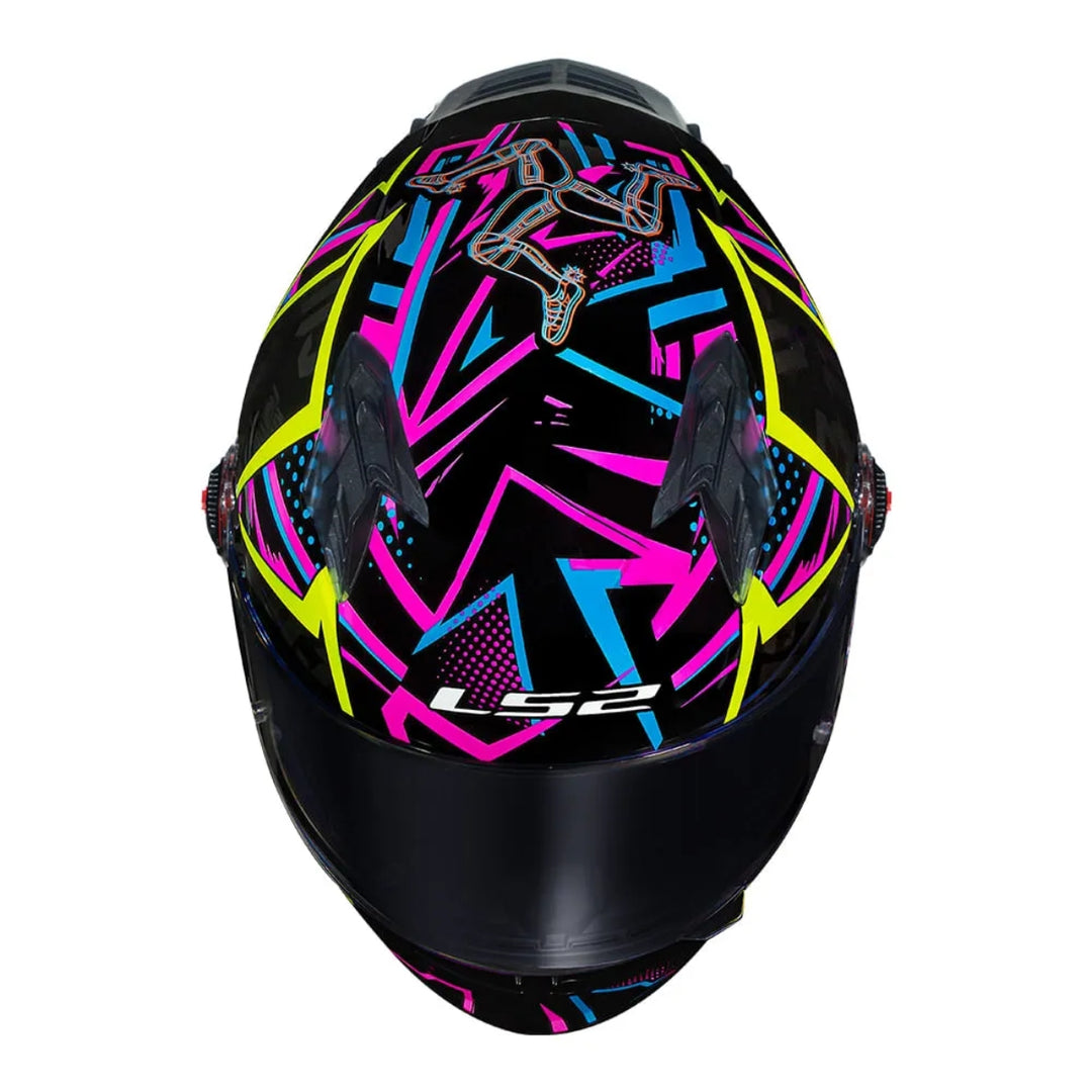 CAPACETE LS2 FF358 CLASSIC PRO RAFAEL PASCHOALIN REPLICA